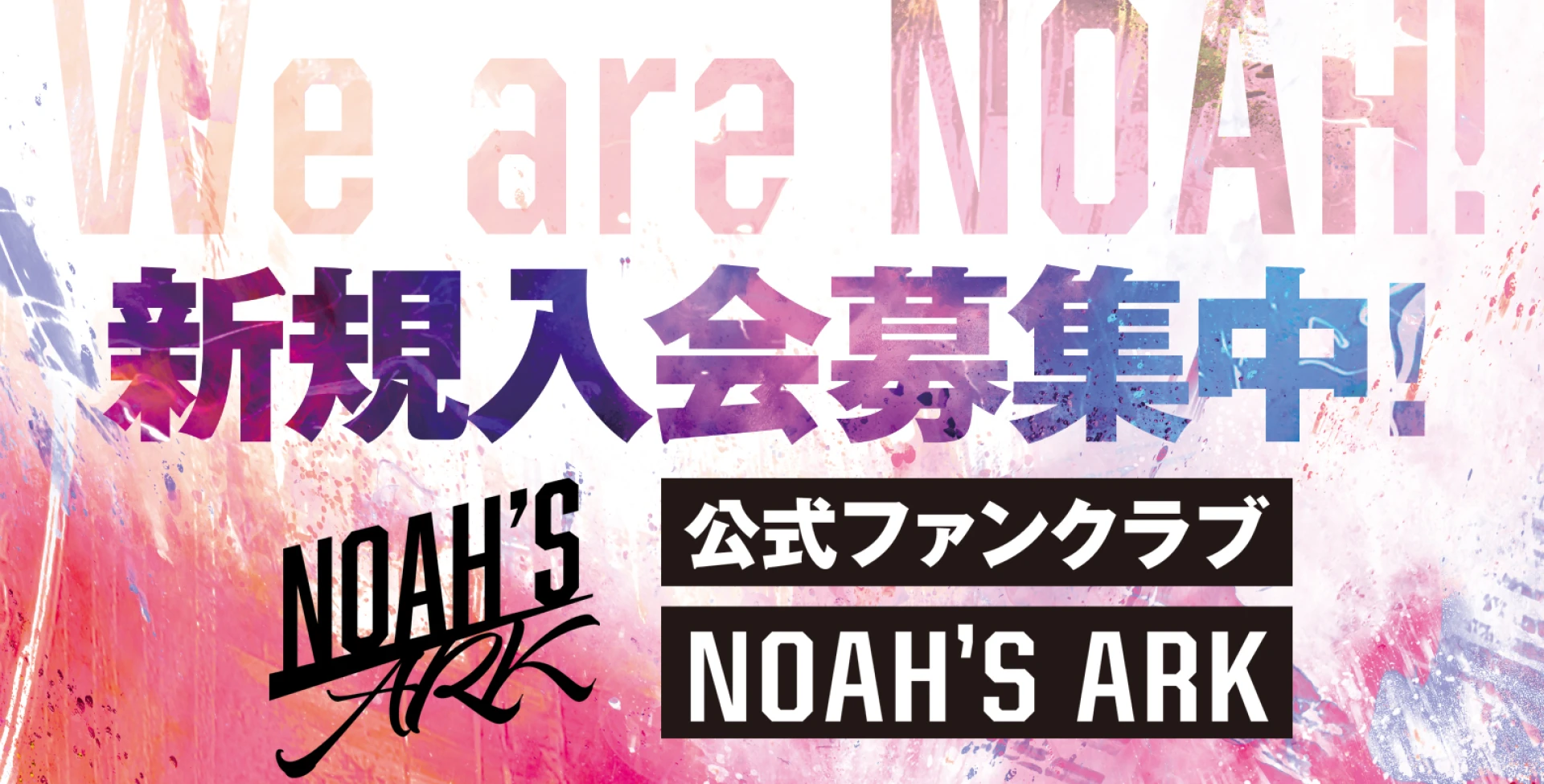 オフィシャルファンクラブ「NOAH's ARK」会員募集中