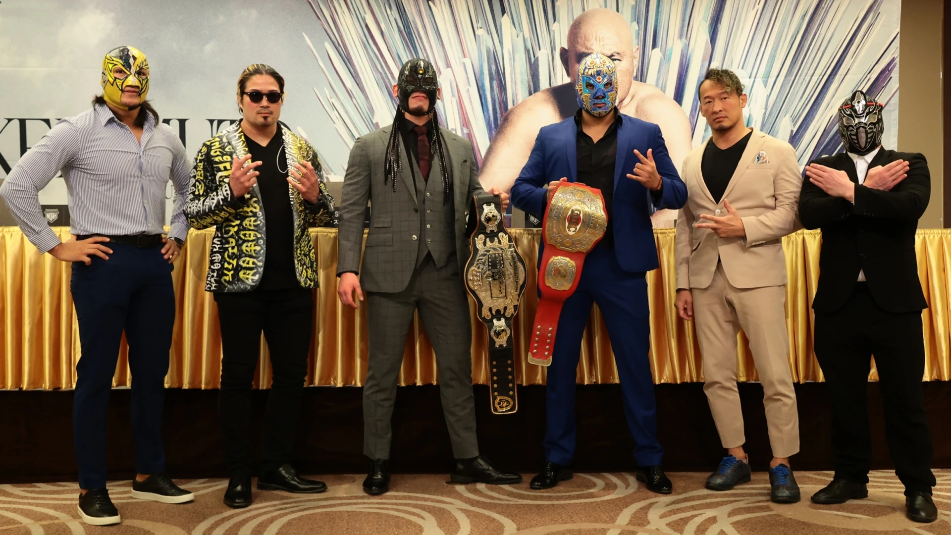 WWE マテル　丸藤正道　エリートタイプ　カスタムフィギュア 2.2記者会見①】2.21東京ドーム大会第1弾記者会見 DRAGONGATE vs