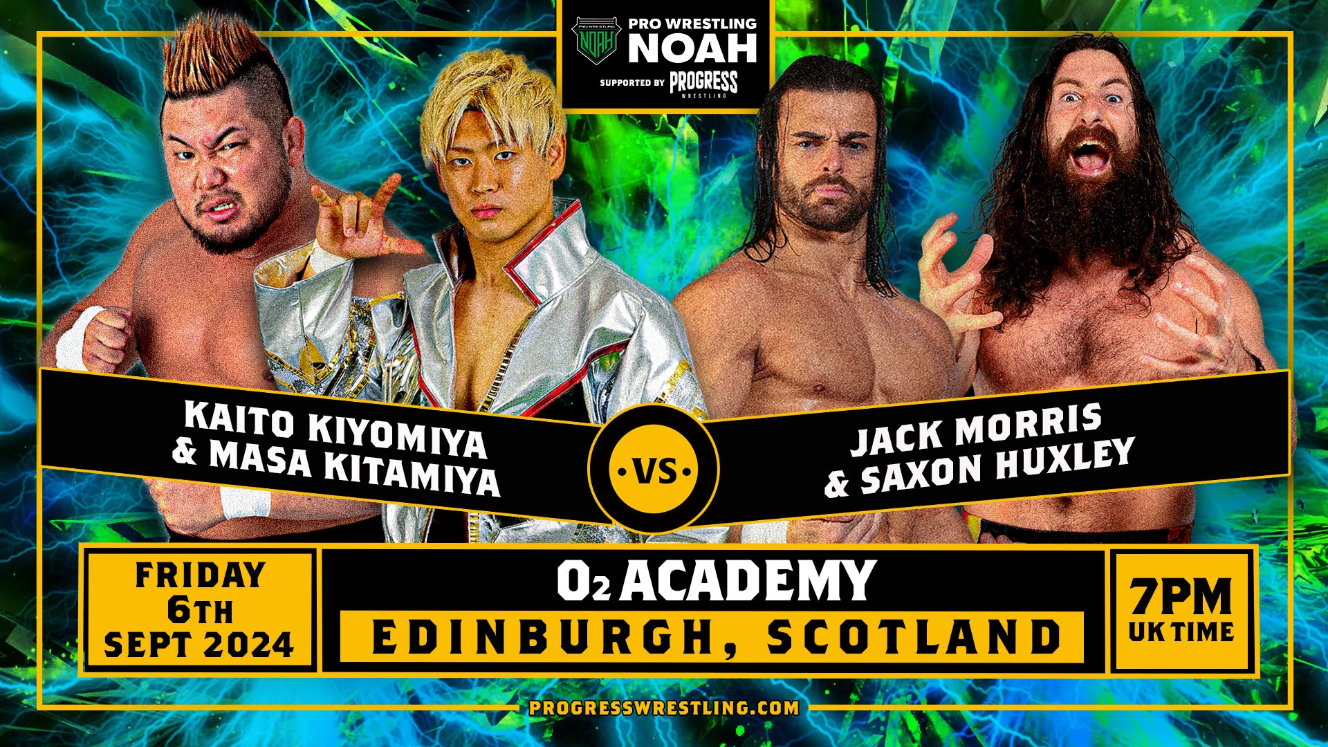 Pro Wrestling NOAH - 2024 UK TOUR - EDINBURGH Match-up card to be decided!!