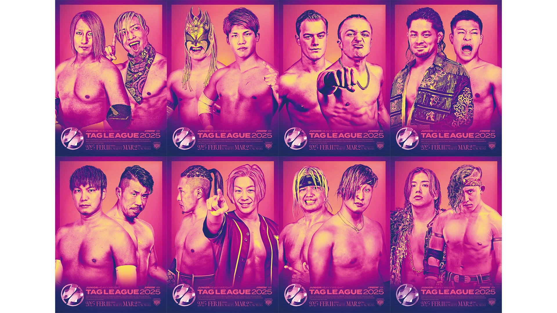 【2.11開幕】NOAH Jr. TAG LEAGUE 2025タッグポートレート発売決定！