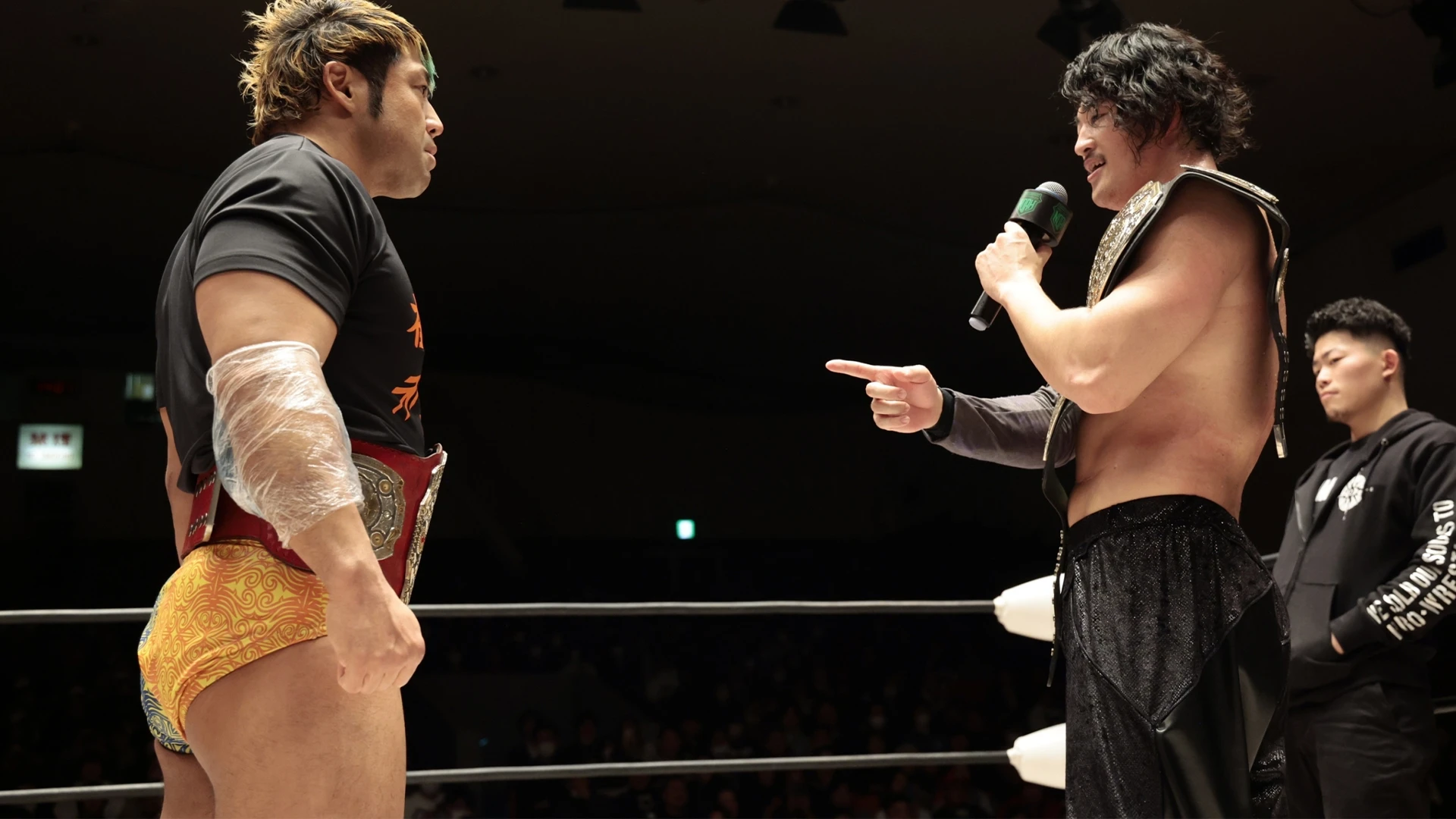 2/11後楽園ホール大会 試合後コメント OZAWAがガレノ完全粉砕でGHCヘビー初防衛 ナショナル王者・征矢とのW王座戦が決定的に