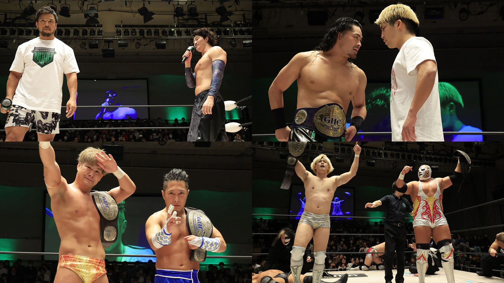 【2024正規激安】 3/22後楽園ホール大会 試合後コメント 北宮突破でOZAWAがGHC プロレス、格闘技