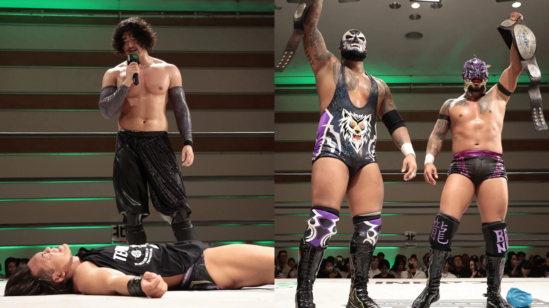 5/24横浜大会 試合後コメント OZAWAが遠藤を公開処刑 T2000X・Tシャツ