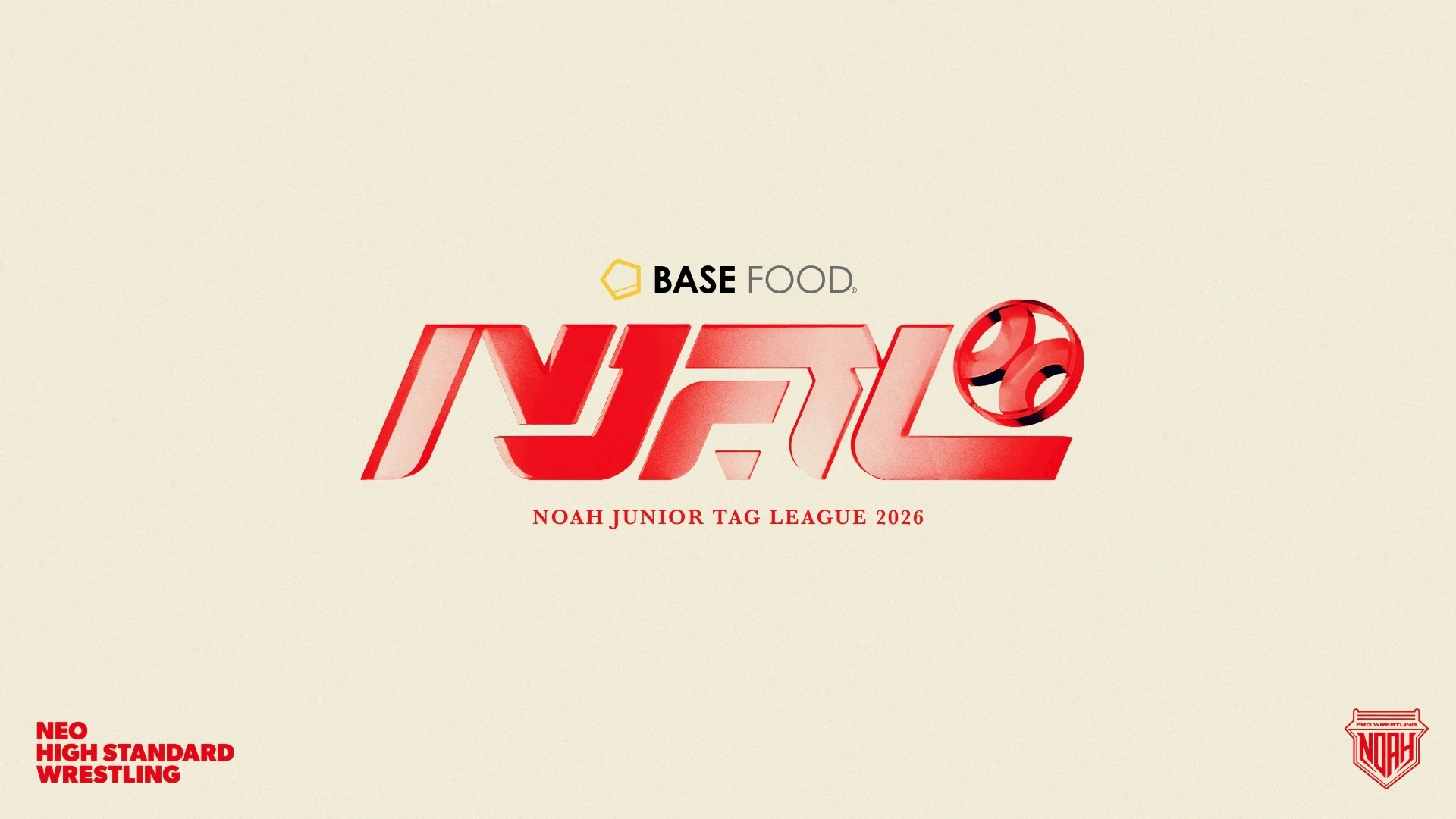 【NOAH Jr. TAG LEAGUE 2026】BASE FOODの冠協賛が決定！