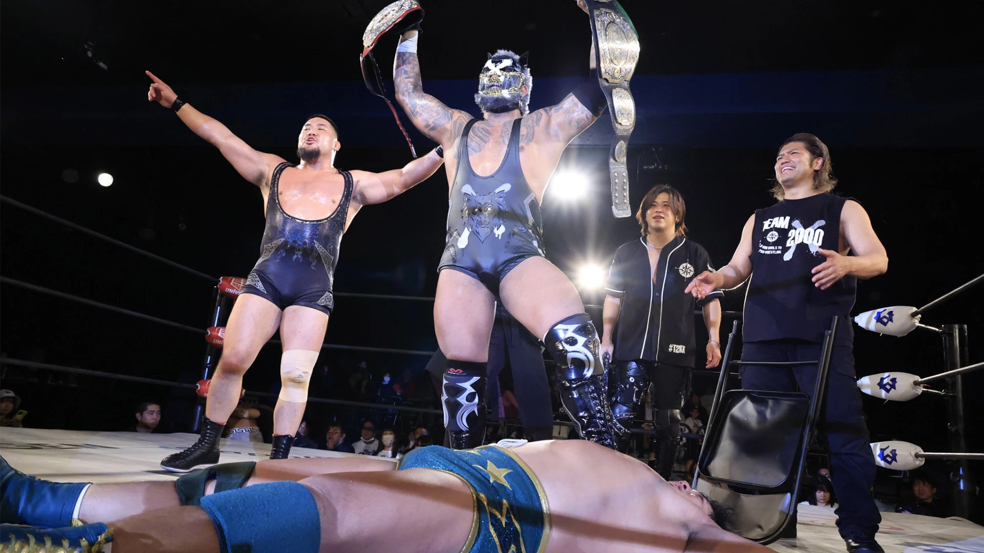 3/27新宿FACE大会 試合後コメント GHC戦へYoshiki屈辱…ウルフが強奪&ベルト殴打で“二冠"猛アピール 「自覚不足」指摘の北宮は返上勧告