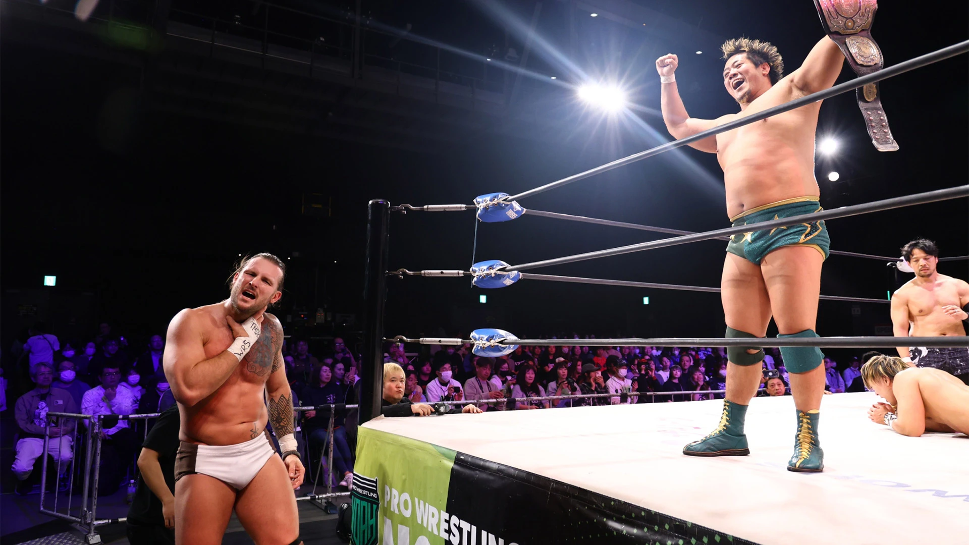 4/26仙台大会 試合後コメント 両国へYoshikiが反撃メイン締め シェインに「レッツ・メイク・ニュー・GHCヒストリー!」