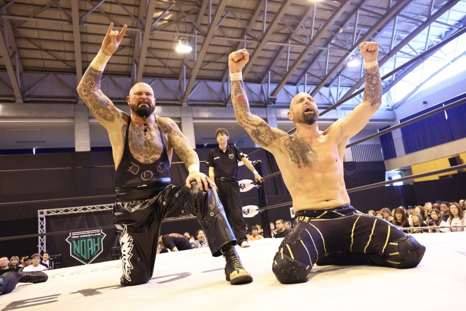 【6・7青森大会バックステージコメント】グッドブラザーズがタッグリーグ決勝進出! 脱落の王者・内藤は「負けた2チームの挑戦受ける」▼タッグリーグ意地の有終勝利 遠藤がGHC挑戦へ王者シェインに「合わせて200％、見せつけてやろうぜ」▼北宮&杉浦がライコスジムねじ伏せ3勝フィニッシュ▼めんそーれ無惨…藤田に一日3連敗