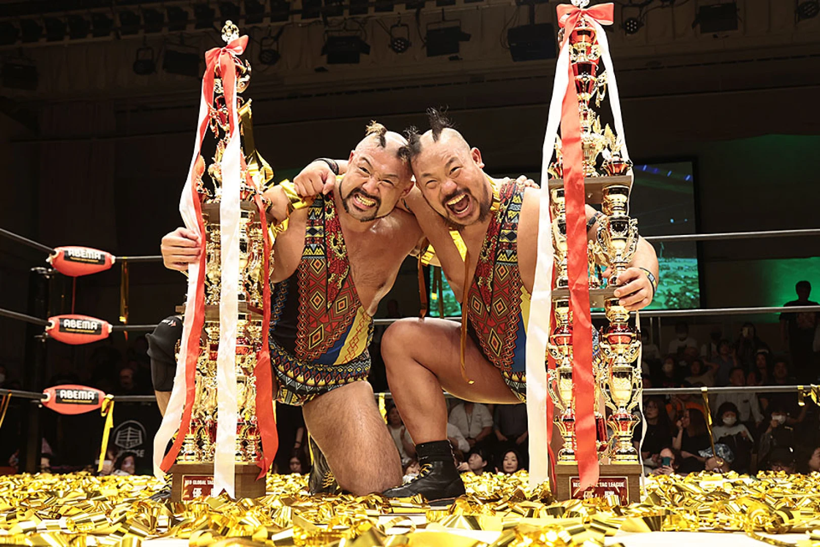 【6.16後楽園ホールバックステージコメント】征矢&飯野がタッグリーグ制覇! 6・25後楽園でGHCタッグ挑戦へ▼アレハ&ベインが小峠&大原退けGHCジュニアタッグV3 ジャッキーリータ迎撃へ▼7・18一騎打ちへ内藤が清宮と盛大仲間割れ▼近藤がナショナル前哨戦で丸藤ピン▼7・18大阪での「N-1出場権争奪ラダーマッチ」が急浮上