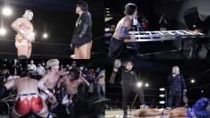 3/31新宿FACE大会 試合後コメント KENTA屈辱…OZAWAが“ゴミ箱かぶせ式ラダー攻撃"でKO「俺に介護プロレスさせんな」
