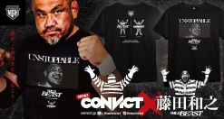 【9.12後楽園】野獣・藤田和之×CONVICTがコラボレーション！圧倒的な存在感が際立つスペシャルコラボTシャツが新登場！