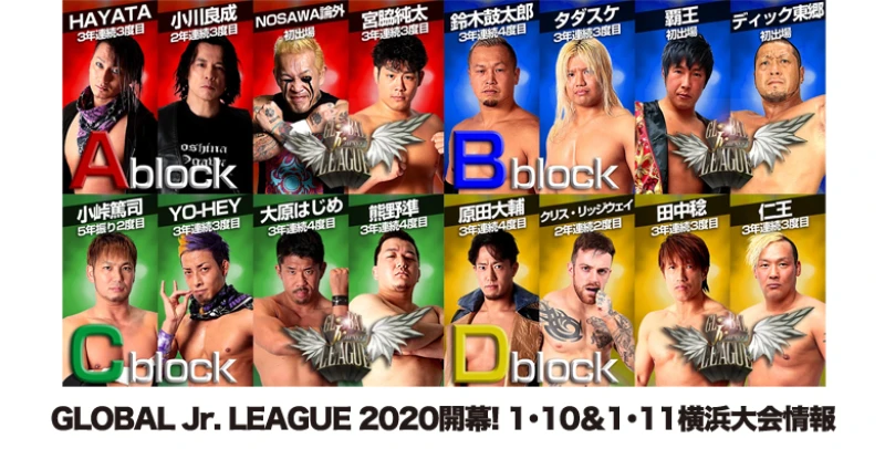 GLOBAL Jr. LEAGUE 2020 入場式開催【1･10横浜でGJL2020開幕!】1･10＆1･11横浜大会情報