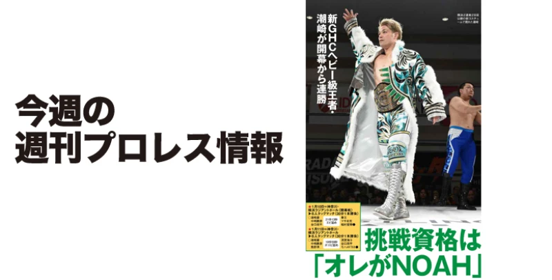 １月15日（水）発売の「週刊プロレス」１月29日号