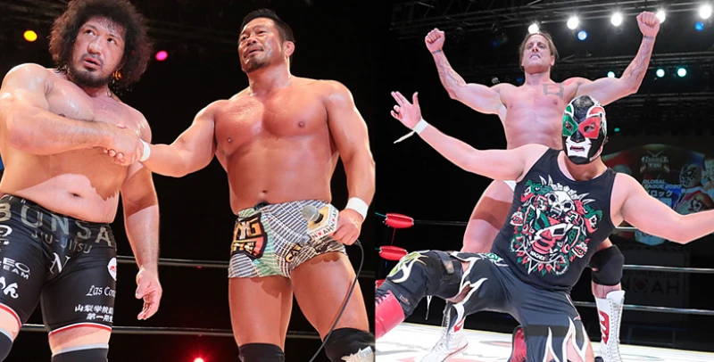 4･7GLOBAL TAG LEAGUE 2020 episode2 杉浦&シュレックが豪快発進 無観客でも杉浦「みんなの声聞こえる」 試合後コメント