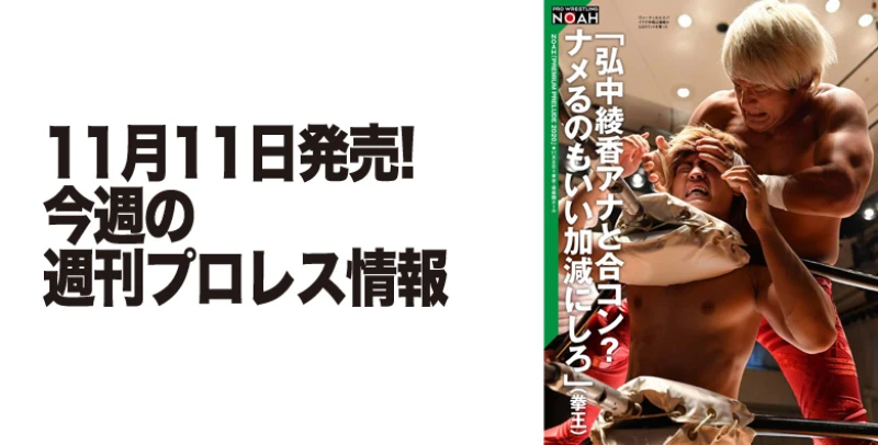 11月11日（水）発売の「週刊プロレス」11月25日号