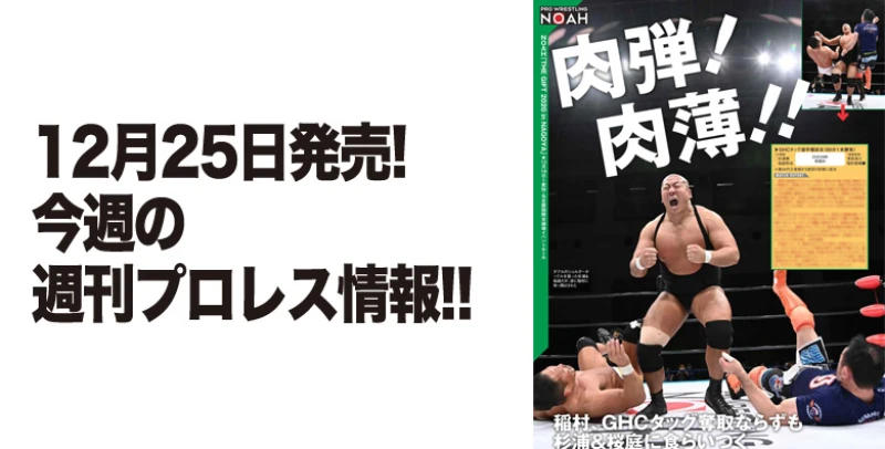 12月25日（金）発売の「週刊プロレス」１月６＆13日号