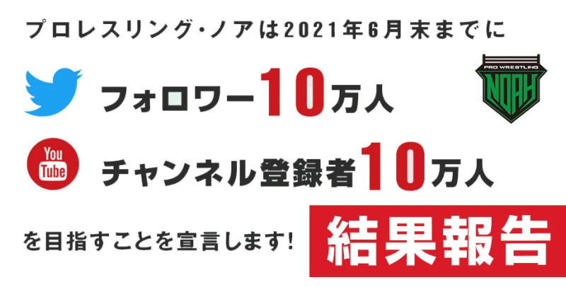 【結果報告】2021年6月末までにTwitter10万人フォロワー、Youtubeチャンネル登録者10万人を目指します!!