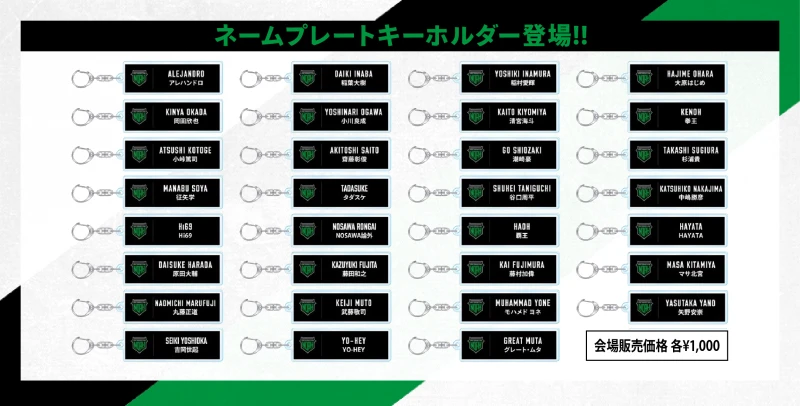 【6･19グッズ情報】ネームプレートキーホルダー登場!!