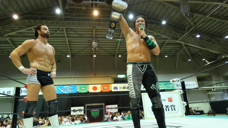 7/30石川大会 試合後コメント 王者ジェイクが潮崎撃破! N-1前ラスト大会で全勝優勝へ仁王立ち