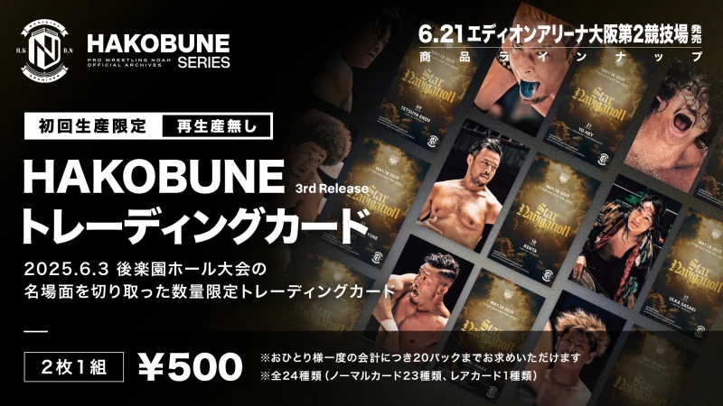 【6.21大阪】HAKOBUNE SERIES第8弾！大好評のAMAZING MOVES Tシャツにレジェンドたちがラインナップ！新たなラインナップも続々登場！