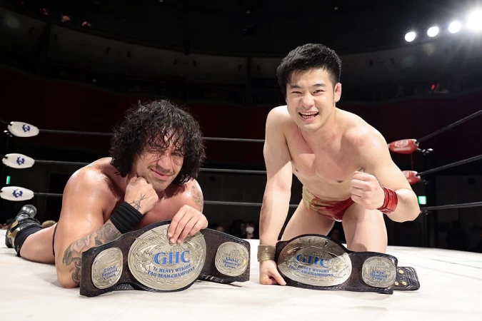 【インタビュー】横浜武道館直前､GHCジュニアタッグ王者･ダガ&小田嶋インタビュー ベイン&アレハ迎撃へ｢敗北はレッスンにすぎない｣【3.8横浜武道館でJr.タッグ選手権防衛戦！】