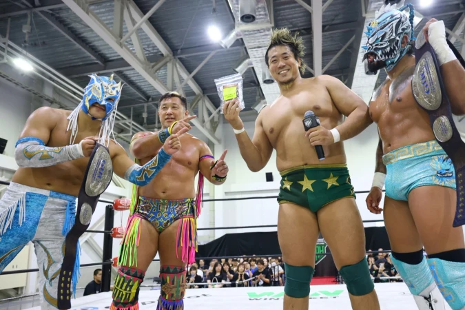 【8.2富士大会バックステージコメント】Yoshikiが近藤と豪快メイン締め フィナンシェパワーで『GHC200』獲りへ弾み▼Eitaが一夜で反撃ピン、カイに「お前にはまだ早い」▼KENTAナショナルへレリックロック締め 内藤はシェインに「王者最後の週末ぜひ楽しんでくれよ」▼清宮が鶴屋147秒葬で『GHC200』獲りへ加速