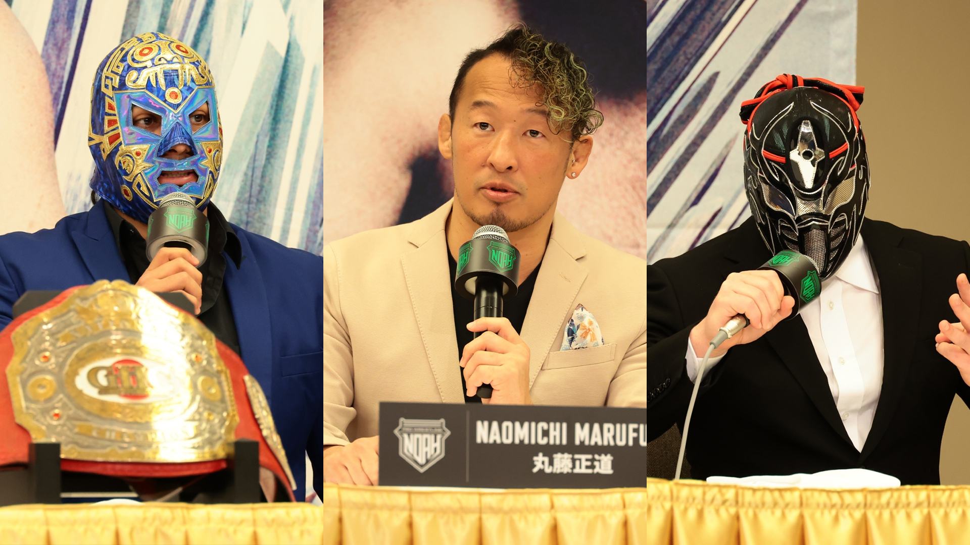 WWE マテル　丸藤正道　エリートタイプ　カスタムフィギュア 2.2記者会見①】2.21東京ドーム大会第1弾記者会見 DRAGONGATE vs