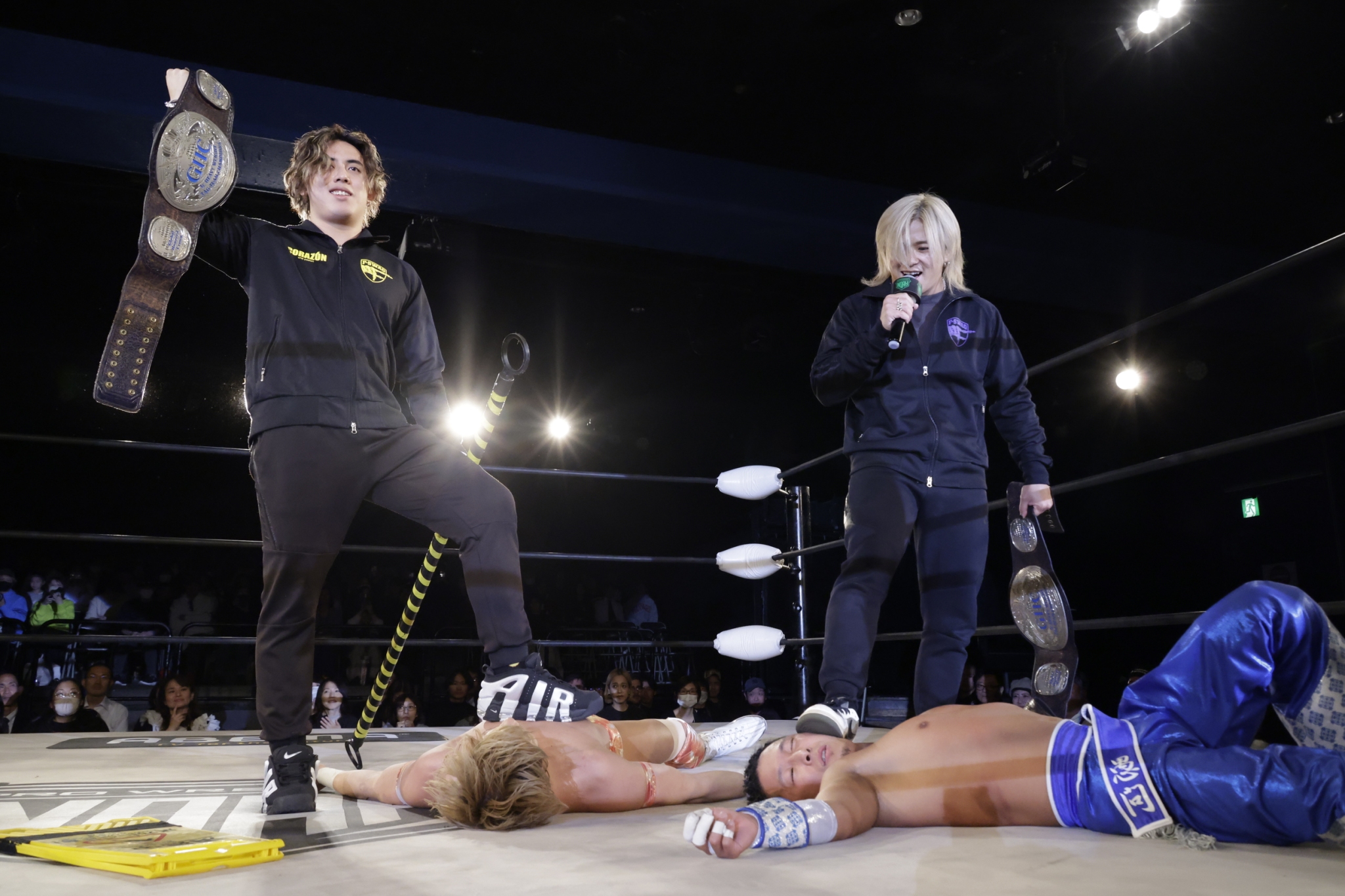 3/31新宿FACE大会 試合後コメント KENTA屈辱…OZAWAが“ゴミ箱かぶせ式