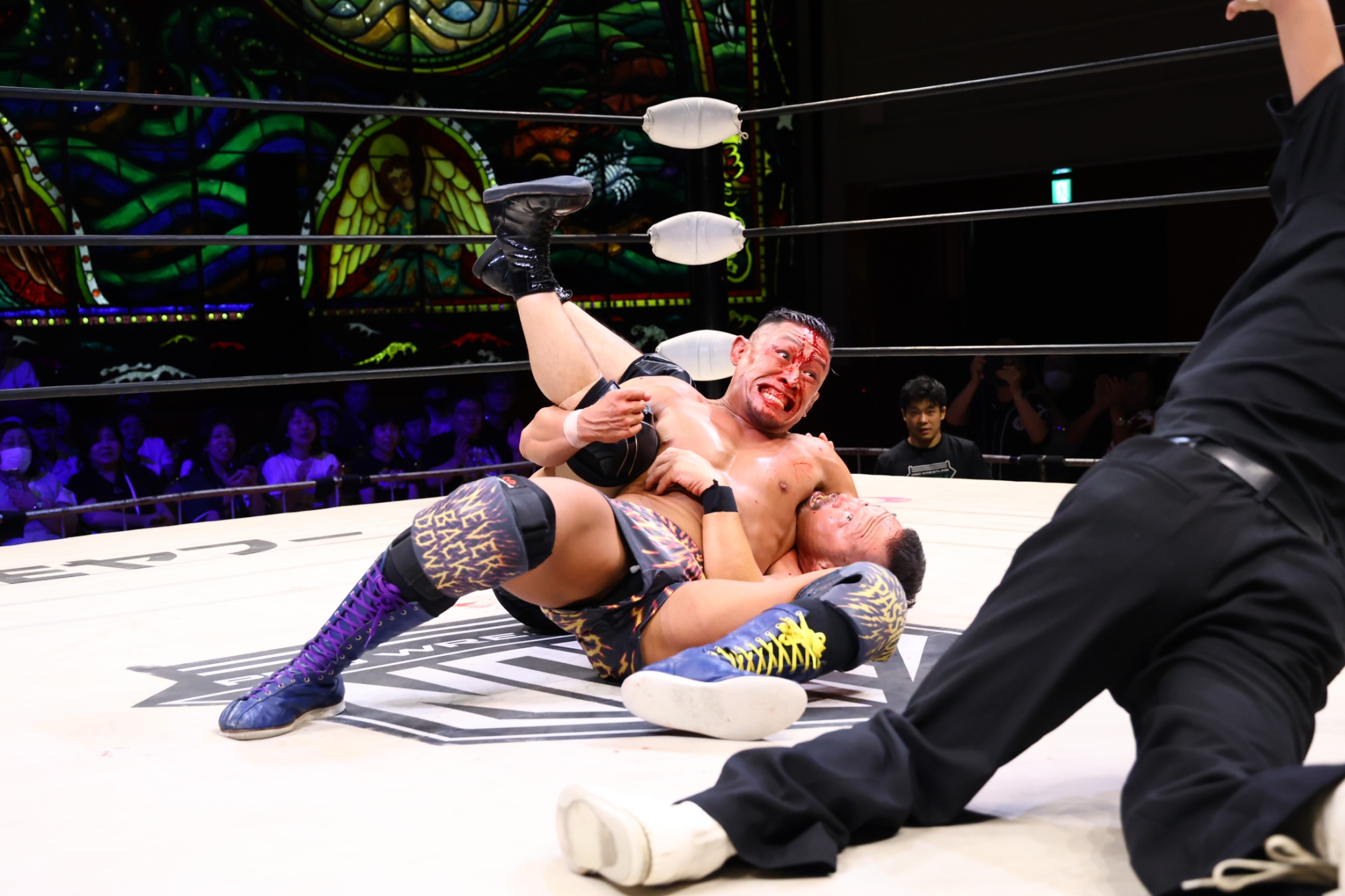 7/26京都大会 試合後コメント 稲葉大流血もGHCタッグ執念V1 T2000Xは