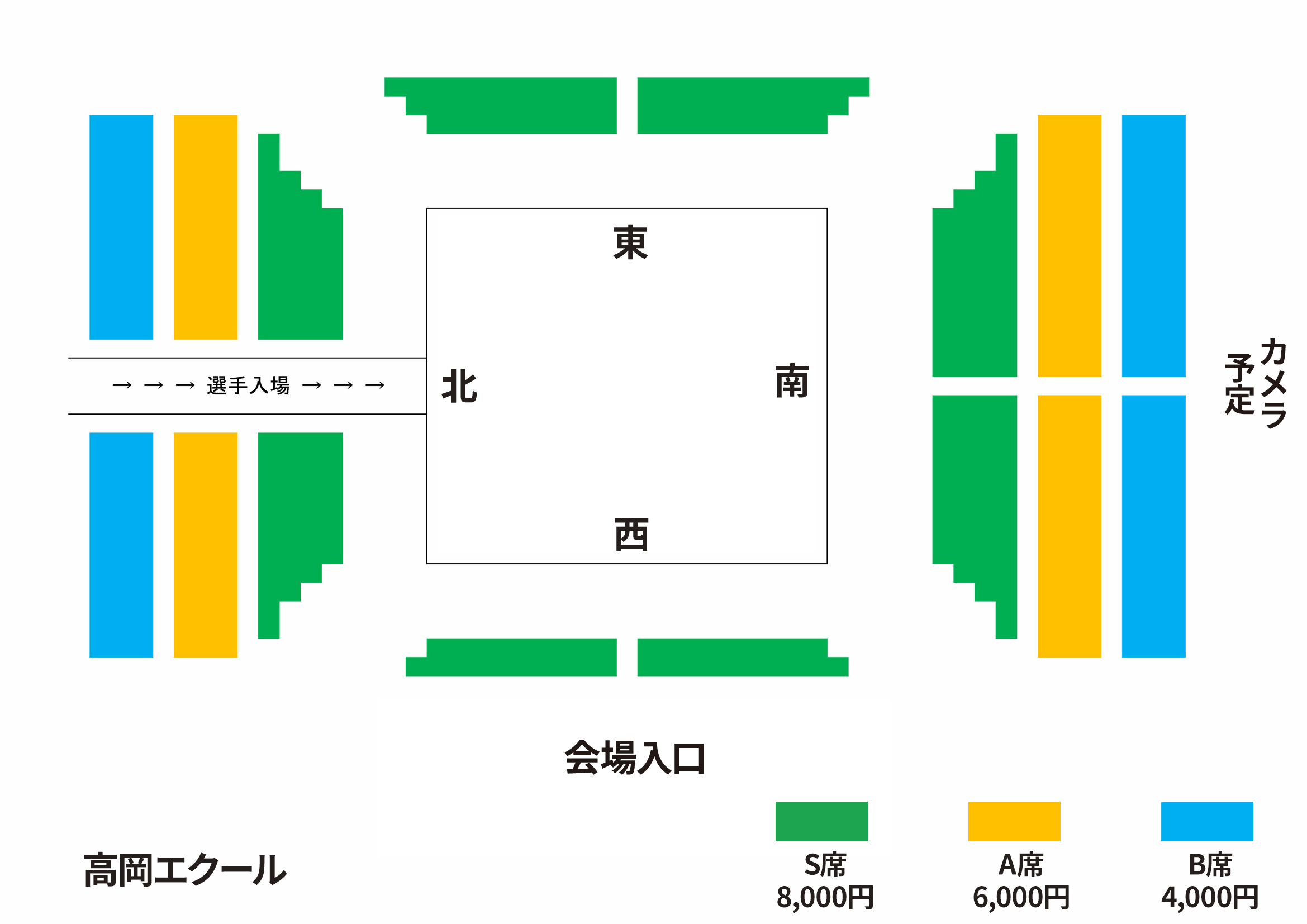 高岡エクール大会　座席図面
