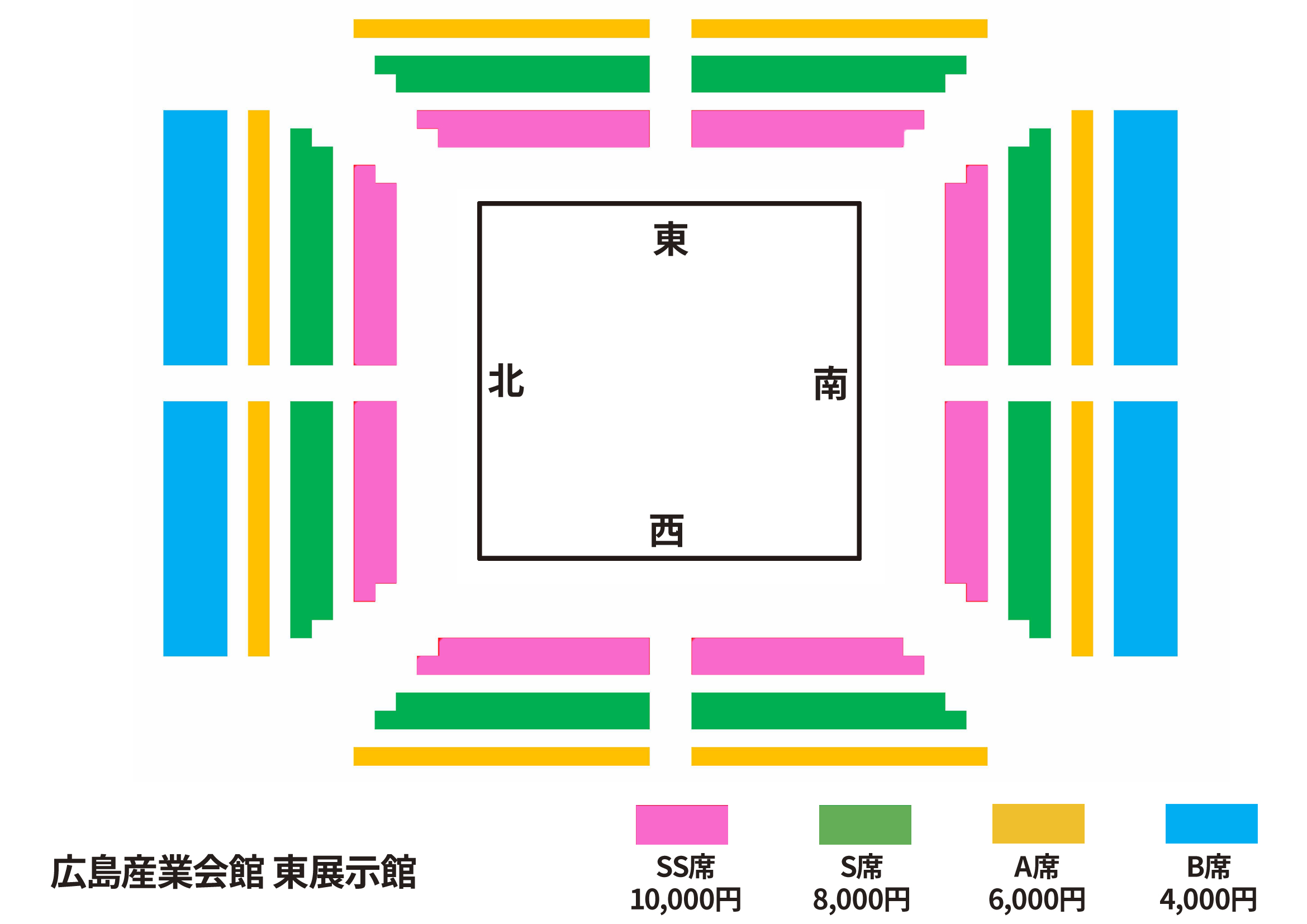 広島産業会館大会　座席図面