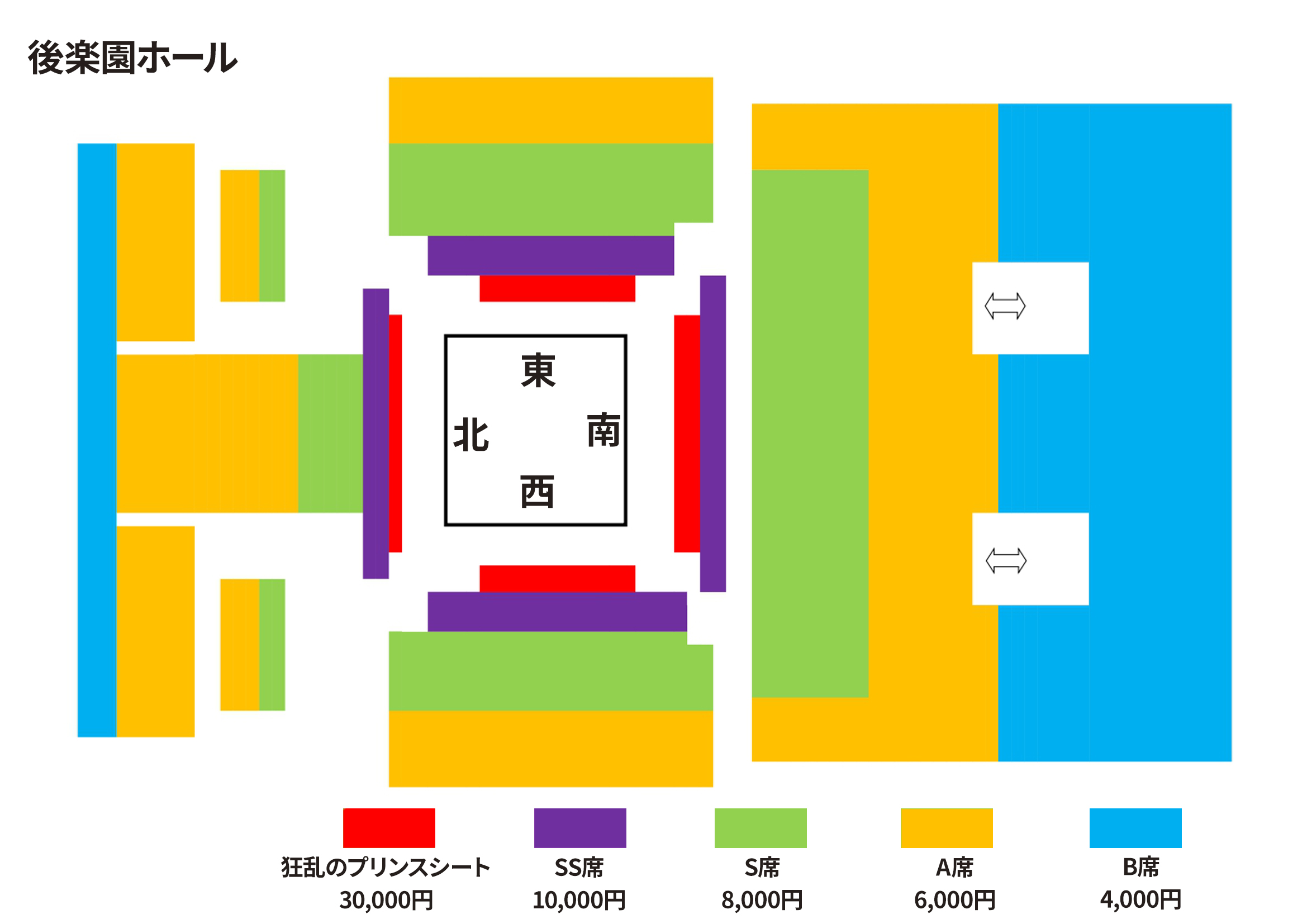 後楽園ホール大会　座席図面