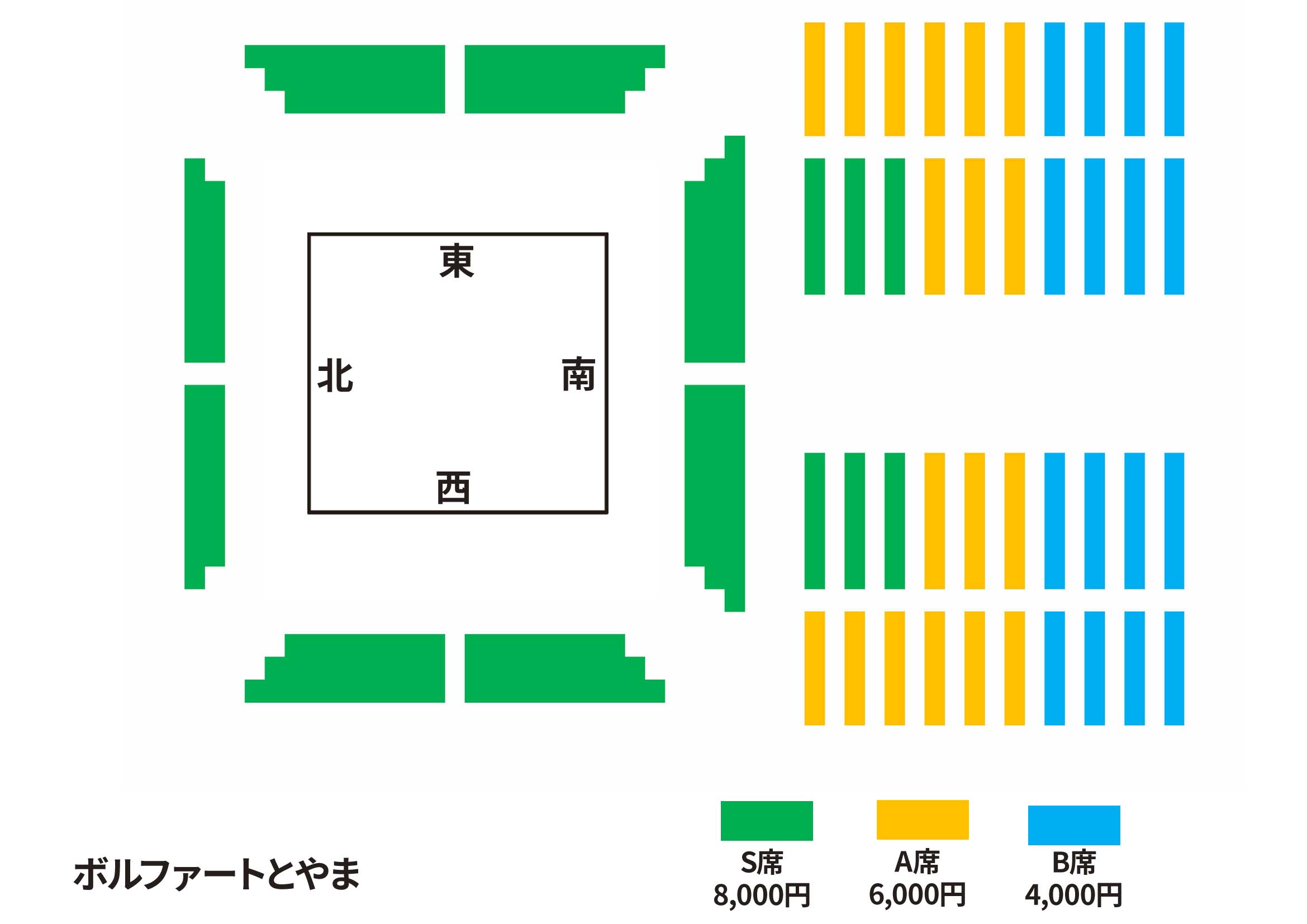 ボルファートとやま大会 座席図面