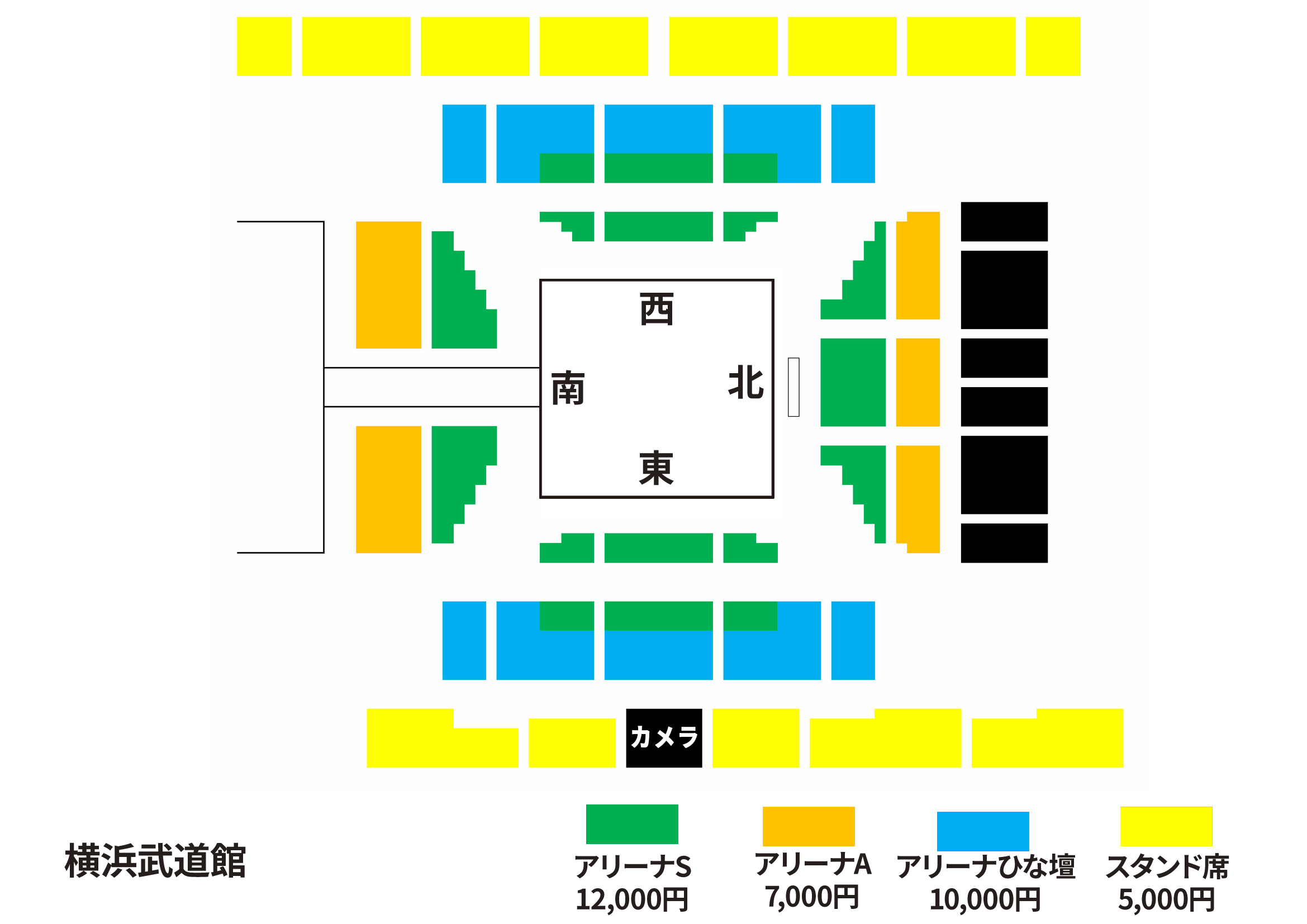 横浜武道館座席図面