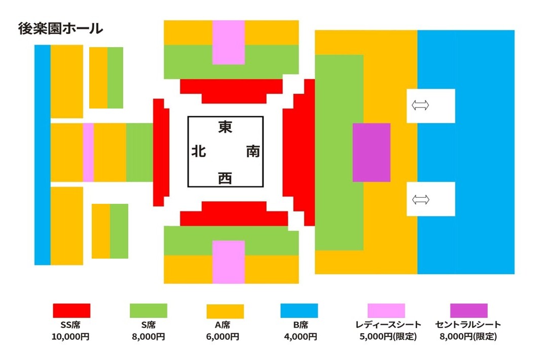 後楽園ホール大会　座席図面