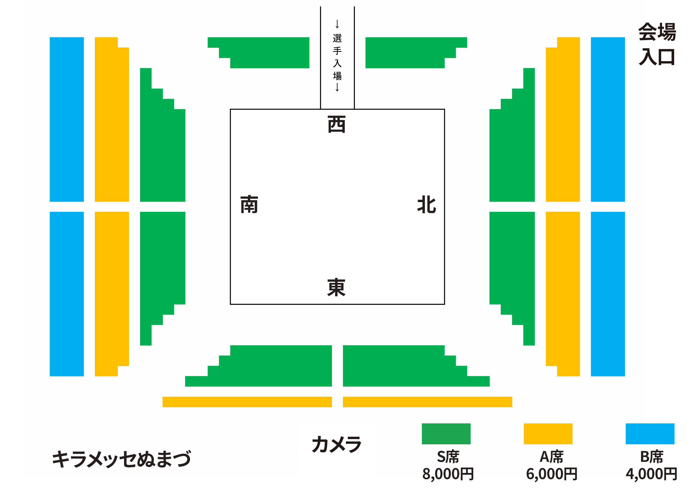 キラメッセぬまづ大会　会場図面