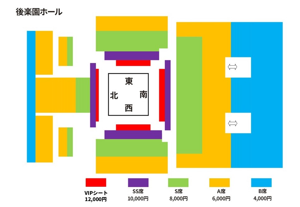 後楽園ホール大会　会場図面