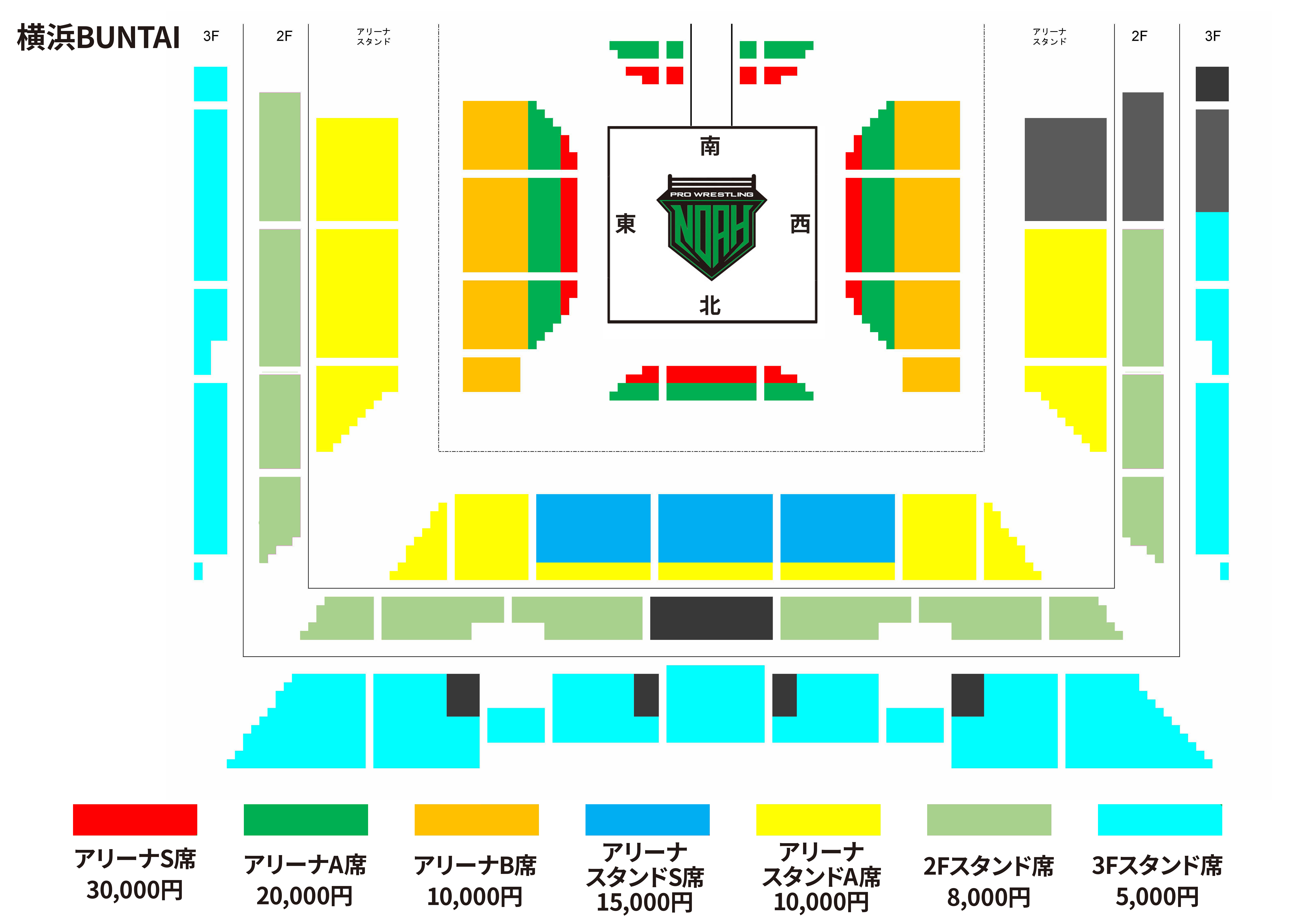 横浜BUNTAI座席図面