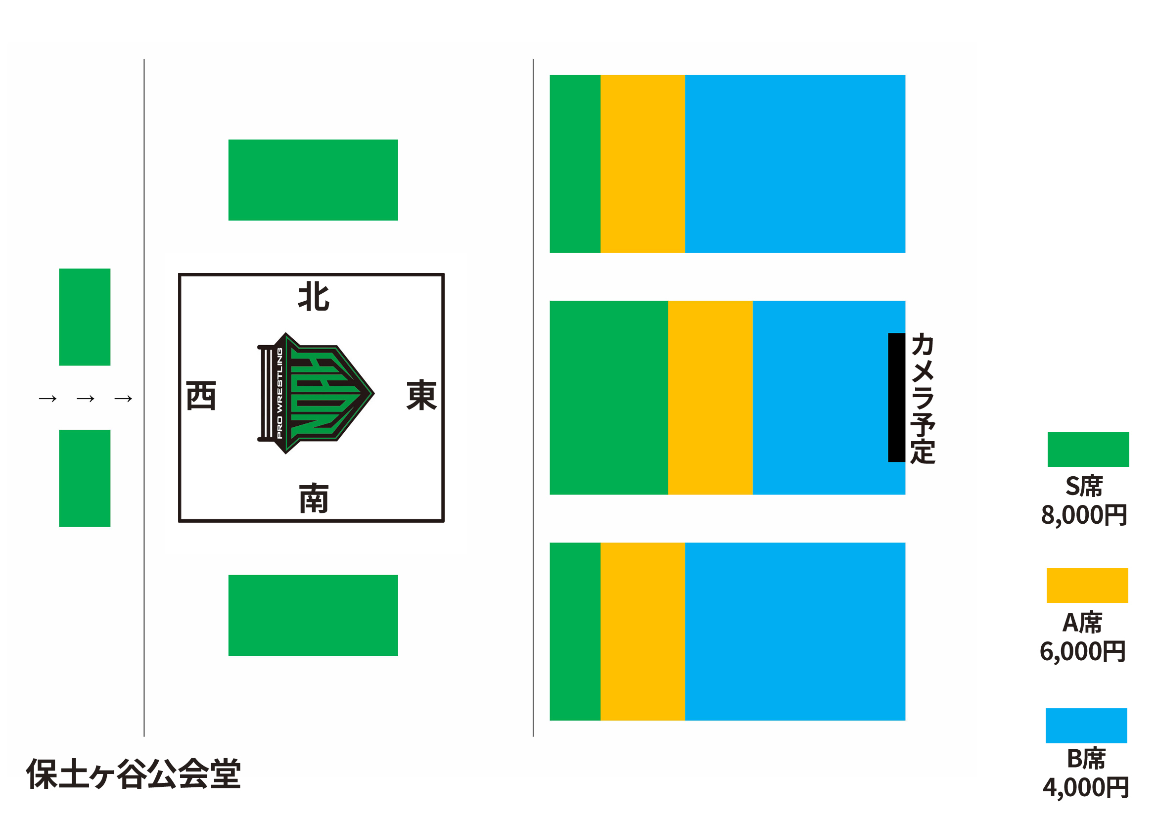 保土ヶ谷公会堂大会　座席図面